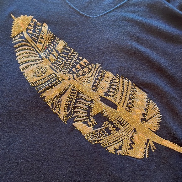 Why Not V Neck Navy Sweater Size XL - Picture 6 of 7